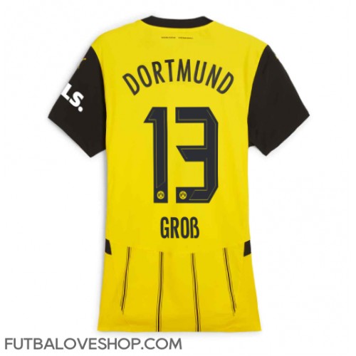 Dres Borussia Dortmund Pascal Gross #13 Domáci pre Ženy 2024-25 Krátky Rukáv